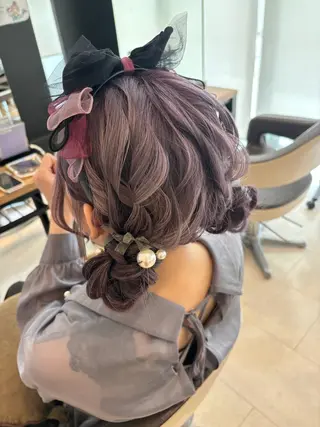 ヘアアレンジ 透明感カラー🩵 Arisaのヘアスタイル