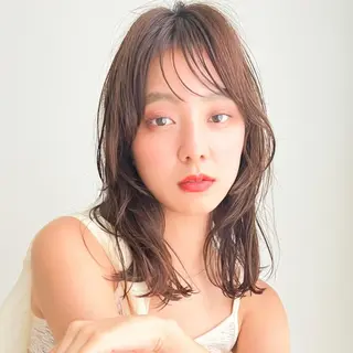 セミロング カラー パーマ ヘアアレンジ メンズ キッズ ネイル マツエク・マツパ アイブロウ 丁寧なカウンセリング 🌿Chiemi🌿のヘアスタイル