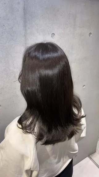 セミロング カラー 赤み消しカラー /美 髪☘️Reika☘️のヘアスタイル