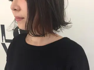 ミディアム カラー ✂️小顔カット✂️ 山本有紀のヘアスタイル