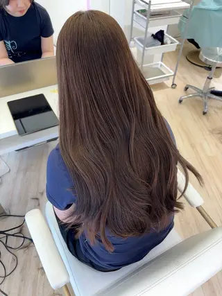 ロング カラー ParveMix 岡本えりかのヘアスタイル