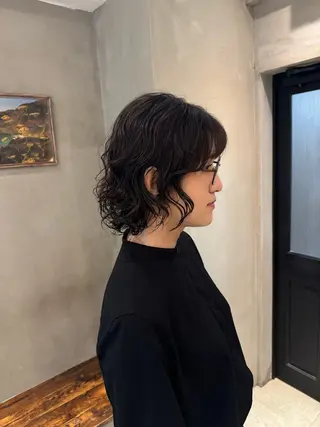 セミロング 新宿/顔周りカット +レイヤー=しずく♩のヘアスタイル