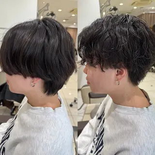 ショート パーマ メンズ メンズパーマ特化/ メッシュ/薫/店長のヘアスタイル