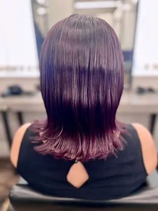 ミディアム カラー 透明感カラー特化🫧 🦋栗原🦋のヘアスタイル