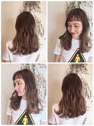 ロング カラー パーマ ヘアアレンジ メンズ 豊橋美容院 ソンリエのヘアスタイル