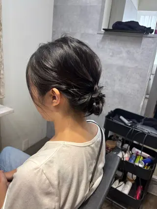 ロング ヘアアレンジ Anju/ 小顔カットのヘアスタイル