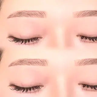 アイブロウ 。ꕤ°₊sakura 束感まつ毛⊹𓈒✿のマツエク・マツパデザイン