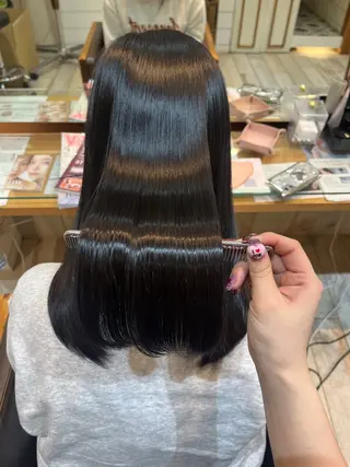 カラー Miwa🦋渋谷/透 明感カラー/韓国ヘアのヘアスタイル