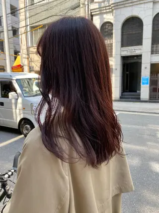 ロング カラー ヘアアレンジ 韓国好き🇰🇷 美容師MIKUのヘアスタイル
