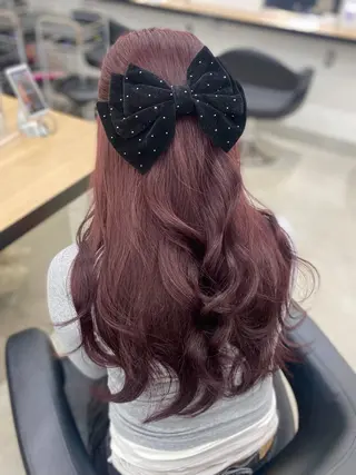 カラー girly❤︎暖色ヘ ア➰🎀HINANOのヘアスタイル