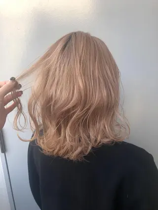 ミディアム カラー パーマ ヘアアレンジ メンズ キッズ マツエク・マツパ 当日予約⭕️ Rene’のヘアスタイル