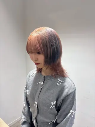 カラー ブリーチカラー/茨木 𝙨𝙖𝙠𝙞💚のヘアスタイル