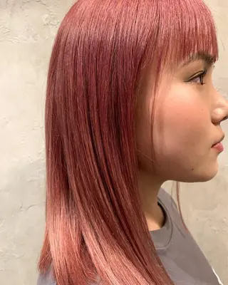 セミロング カラー ヘアアレンジ ボブパーマコテ巻き風 パーマNo1深江秀平のヘアスタイル