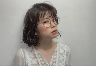 ミディアム カラー パーマ ヘアアレンジ メンズ キッズ ネイル 岩崎 克秀のヘアスタイル