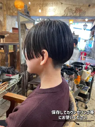 ショート カラー 小田 聖也のヘアスタイル