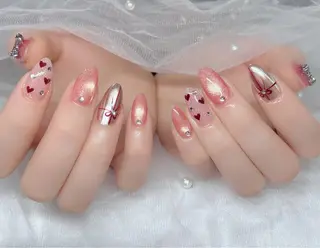 ネイル 🎀PG🩵 ネイルサロンのネイルデザイン