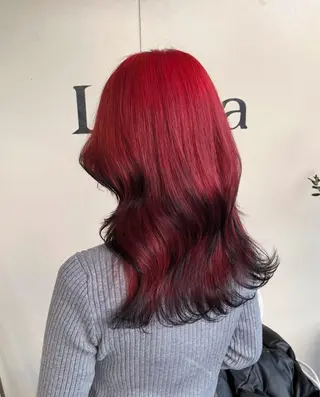 ロング カラー 谷口晴美 透明感カラーのヘアスタイル
