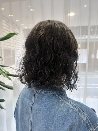 ショート カラー パーマ 🤎オリーブカラー× パーマ特化💫森口のヘアスタイル