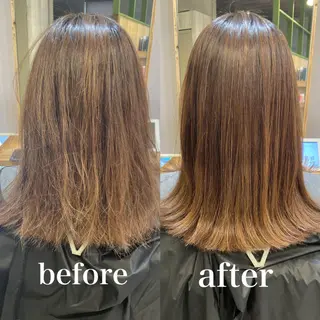 セミロング 縮毛矯正/髪質改善 主税巧一のヘアスタイル