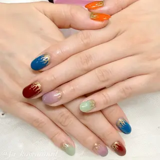 ネイル 🪞ヤギフウカ🪞 渋谷ネイルのネイルデザイン