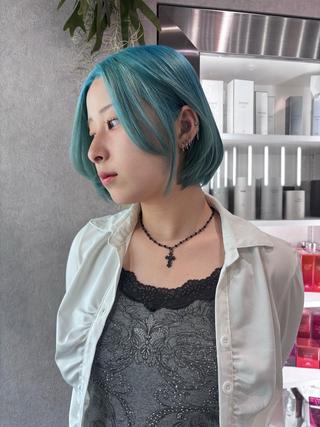 ミディアム カラー ヘアアレンジ color.nail 🫧ionaのネイルデザイン
