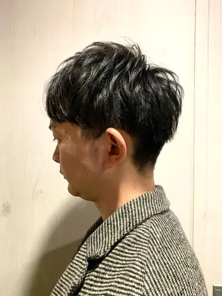 ショート カラー パーマ メンズ 明治神宮前 NANAMIのヘアスタイル
