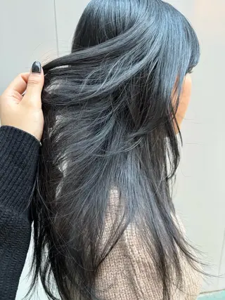 ロング カラー 🫧ハイトーン✨格安 より質💐マンツーマのヘアスタイル