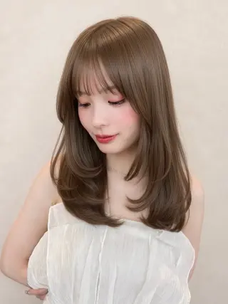 セミロング 🤎レイヤー艶カラー /AYAME🤎のヘアスタイル
