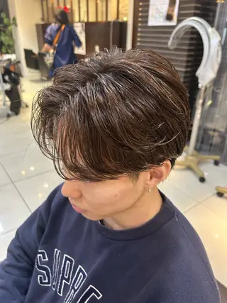 ショート カラー 失敗しないパーマ 稲葉/草薙のヘアスタイル