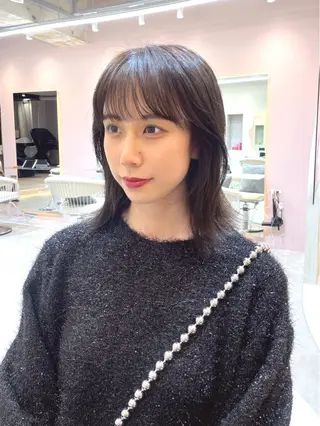 カラー 縮毛矯正ブリーチなし 🍒❤ゆうきのヘアスタイル