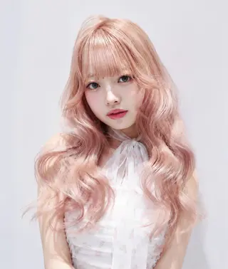 ロング カラー レイヤー♡顔周り♡ Risa💜🪽のヘアスタイル