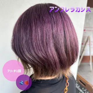 カラー 🍊暖色/ボブ chihiro🌼ོのヘアスタイル