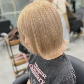 ミディアム カラー Acchon/心斎橋 💚ダブルカラーのヘアスタイル