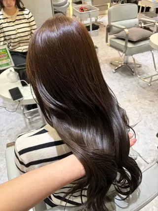 セミロング カラー Ayano‪‪🎀似 合わせ×透明感🎀のヘアスタイル