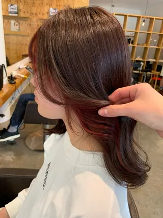 セミロング カラー レイヤー/ヘアセット 💐nao.のヘアスタイル