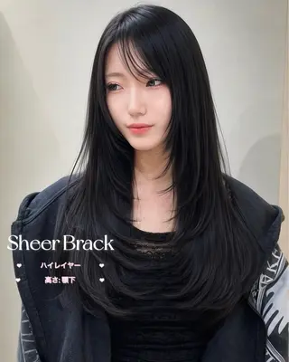 ロング カラー 大人韓国レイヤ ー特化|角岡泉希🩶のヘアスタイル