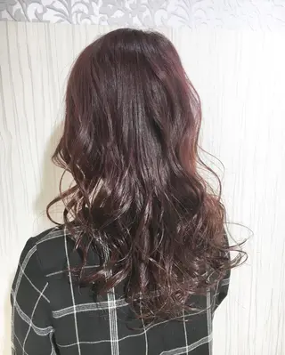 セミロング ロング カラー パーマ ヘアアレンジ ✨艶髪✨透明感✨ 山内大樹のヘアスタイル