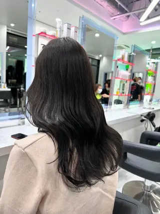 ロング カラー ヘアアレンジ 💓色落ちまで綺麗な 垢抜けカラー💓のヘアスタイル