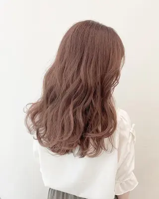 ミディアム カラー パーマ ヘアアレンジ 【公式】amble luxe池袋東口🩷のヘアスタイル