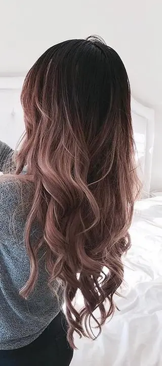 セミロング カラー パーマ ヘアアレンジ 大阪レミーエクステ チビ編み込みのヘアスタイル