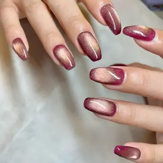 セミロング カラー パーマ ヘアアレンジ メンズ キッズ ネイル マツエク・マツパ アイブロウ el. by Aoのネイルデザイン