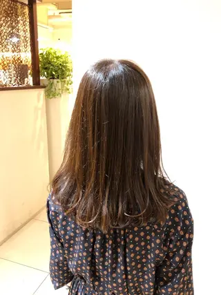 ミディアム カラー パーマ ヘアアレンジ 【質感調整】 🫧【艶髪】石井佑弥のヘアスタイル