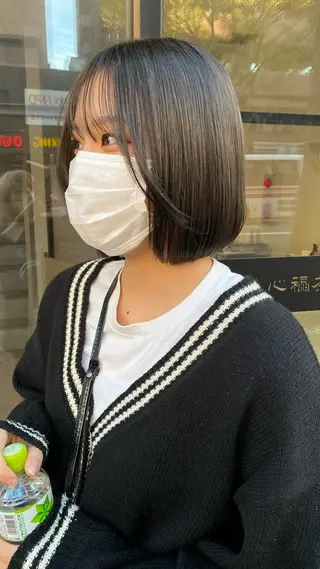 ショート カラー RURI韓国ボブ 🇰🇷タッセルボブのヘアスタイル