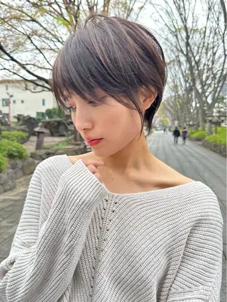 ショート 縮毛矯正/レイヤー taiga🧡のヘアスタイル
