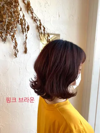ミディアム カラー パーマ ヘアアレンジ メンズ キッズ ネイル 豊橋美容院 ソンリエのヘアスタイル