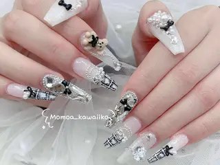 ネイル MoMoA Nail ネイル長さ出し専門店のネイルデザイン