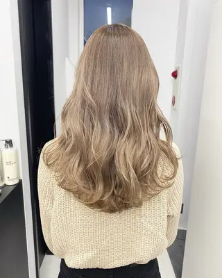 セミロング カラー 銀座/韓国レイヤー/ 艶カラー🍓原田侑依のヘアスタイル
