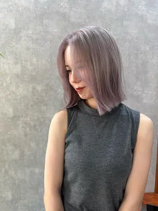ミディアム andKおもろまち店 艶ダブルカラー✨のヘアスタイル