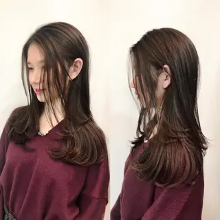 セミロング カラー パーマ KONOMI スタイリストのヘアスタイル