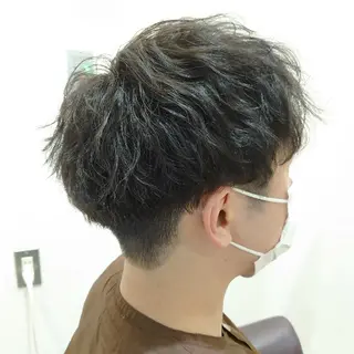 ショート パーマ 髪質改善/ブリーチ 田代 龍我のヘアスタイル